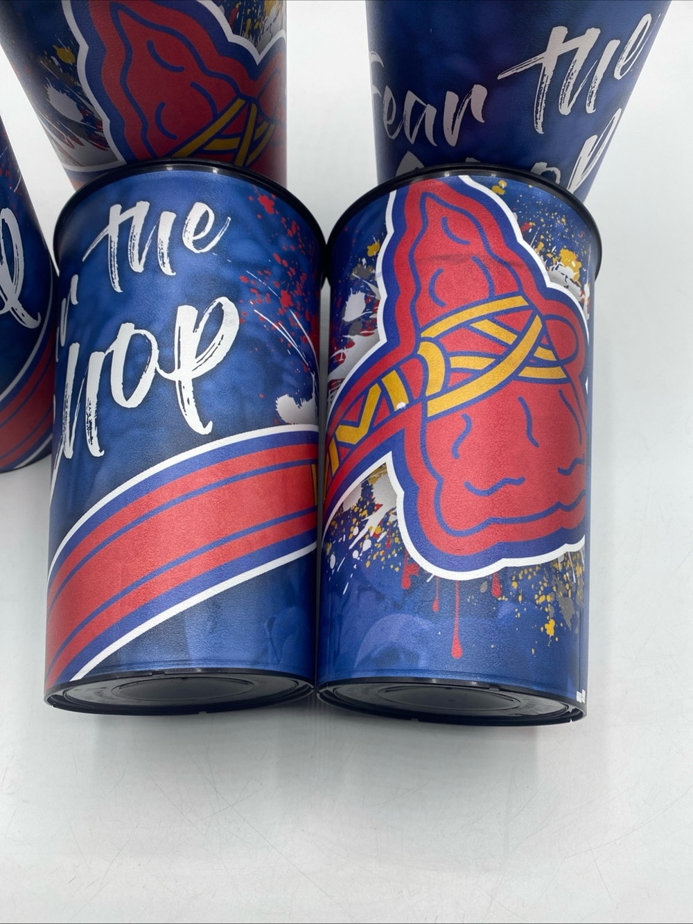 Atlanta Braves Baseball MLB Stadium 32oz Souvenir Feat The Chomp Plastic Cups 5 - Picture 4 of 8
